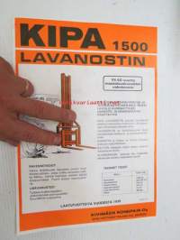 Kipa 1500 lavanostin 1983 -myyntiesite