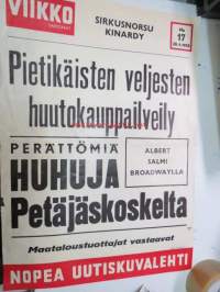 Viikko Sanomat nr 17, 28.4.1955 mainosjuliste /