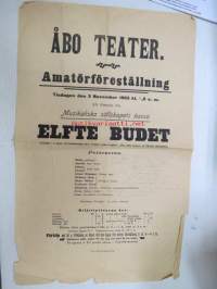 Åbo Teater - Amatörföreställning - tisdagen den 3 November 1903 till förmån för Musikaliska sällskapets kassa