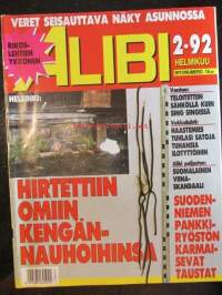 Alibi 1992 nr 2, sis. mm. artikkelit / kuvat / mainokset; Suomalaisopiskelija Kim Koskinen katosi laivalla, Offset-painaja Kari Kiviniemi putsasi vanhuksia