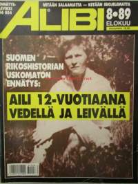 Alibi 1989 nr 8, sis. mm. artikkelit / kuvat / mainokset; Torsti Koskinen, Hojo Palviainen, Marjo Jalava, katso sisältö kuvista tarkemmin.