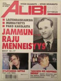 Alibi 1989 nr 9, sis. mm. artikkelit / kuvat / mainokset; Jammu, Harri Sallinen, Tapani Mäkinen, Miika Kortekallio, Petteri Snell, katso sisältö kuvista tarkemmin.