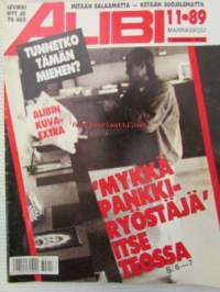 Alibi 1989 nr 11, sis. mm. artikkelit / kuvat / mainokset; Matti Kalevi Rytkönen, Olof Palme, Sari Liinaharja, Mia Palhomaa, Seppo Tervonen, Hannu Voutilainen,
