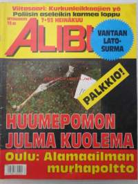 Alibi 1993 nr 7, sis. mm. artikkelit / kuvat / mainokset; Jukka Tapio Hilden, Tarmo Helimäki, Minna Craucher, Urpo Leppänen, Reijo Ranta, katso sisältö kuvista