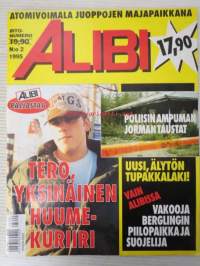 Alibi 1995 nr 2, sis. mm. artikkelit / kuvat / mainokset; Stig Berling, Walid Jumpblatt, Aimo Luostarinen, Pekka Erkkilä, katso sisältö kuvista tarkemmin.