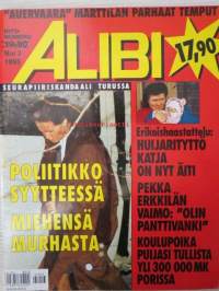 Alibi 1995 nr 3, sis. mm. artikkelit / kuvat / mainokset; Timo Tuhkanen, Erkki Matias Marttila, Hannele Ranta, Juhani Leppä, Hannele Erkkilä, Rettig, Esko