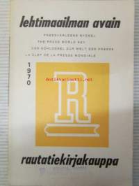 Lehtimaailman avain 1970 - Pressvärldens nyckel - The press world key - Der schlüssel zur Welt der presse - La Chef de la presse mondiale