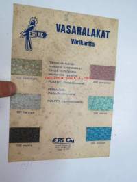 Eri Oy vasaralakat -värikartta
