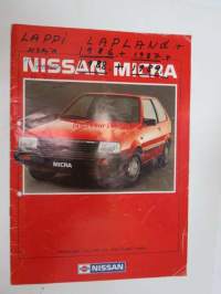 Nissan Micra Combi Coupé, 3-ov., DX, GL, SGL, 4-vaiht., 5-vaiht. -myyntiesite