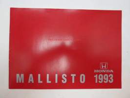 Honda mallisto 1993 -myyntiesite