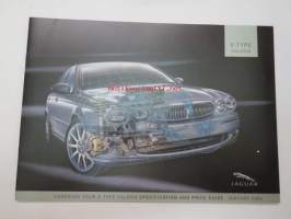 Jaguar X-Type Saloon Specification Guide -myyntiesite