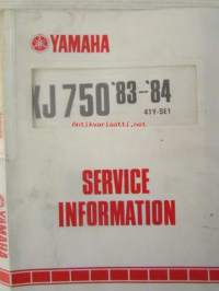 Yamaha XJ750 '83-'84 (41Y-SE1)  Service Information - Tehtaan alkuperäinen huolto-ohjeita sis. sähkökaaviot (Ei huolto-ohjekirja)