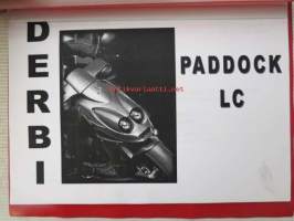 Derbi Paddock LC -varaosaluettelo, katso tarkemmat malli merkinnät kuvista