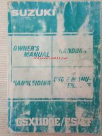 Suzuki GSX1100E/ES/EF Owner's Manual -omistajan käsikirja