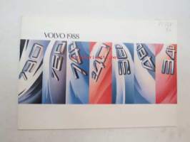 Volvo 1988 mallisto -myyntiesite, ruotsinkielinen