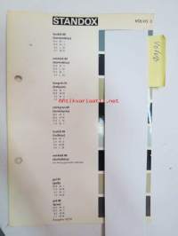 Volvo värimallit 3 sivua Standox värimalleja 1970