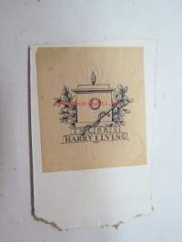 Ex Libris Harry Elfving -kirjanomistajamerkki