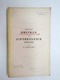 Zweiter Beitrag zur Dipterologie Russlands - Extrait du Bull. de la Soc. Imér. des Natural. de Moscou - Tome XIX -saksan- ja latinankielinen hyönteistieteellinen