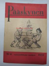 Pääskynen 1933 nr 4, sis. m. artikkelin