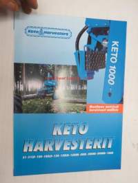 Keto harvesterit 51, 51LD, 100, 100LD, 150, 150LD, 150HD, 500L, 500HS, 500HD, 1000 -myyntiesite / harvester brochure in finnish