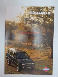 Nissan Terrano  II -myyntiesite / brochure