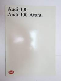 Audi 100, 100 Avant 1987 -myyntiesite / brochure