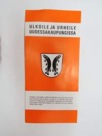 Uusikaupunki - Ulkoile ja urheile Uudessakaupungissa -matkailuesite -outdoors / sports in Uusikaupunki brochure