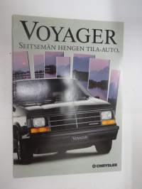 Chrysler Voyager 1990 -myyntiesite -brochure