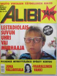 Alibi 1994 nr 9, sis. mm. artikkelit / kuvat / mainokset; Vankilajohtaja Rauno Lund, Algerialaiset Zine Boumaraf a Tahar Chabbi, Falunin verilöyly Matias Flink,