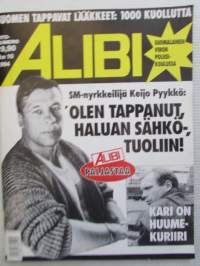 Alibi 1994 nr 10 sis. mm. artikkelit / kuvat / mainokset; SM-nyrkkeilijä Keijo Pyykkö, O.J. Simpson kujanjuoksu, Huumekuriiri Kari Paajolahti, Tuomo Petri
