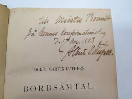 Dr. M. Luthers Bordssamtal eller Colloquia, kirja on kuulunut