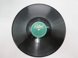Rytmi VR. 6042 Reino Helismaa - Turhaa työtä / Samettisilmät -savikiekkoäänilevy, 78 rpm 10