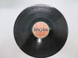 Triola T 4273 Olavi Virta ja George de Godzinskyn Tango-orkesteri - Liekki / Assuncion -savikiekkoäänilevy, 78 rpm 10