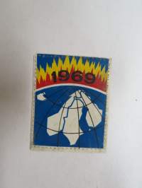 Skandinavia - Revontulet -hihamerkki (muovia) -badge (plastic)