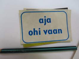 Aja ohi vaan -keräilytarra / collectible sticker