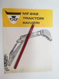 Massey-Ferguson MF 242 traktorikaivuri -myyntiesite / tractormounted excavator brochure