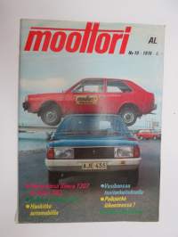 Moottori 1976 nr 10, sisältää mm. seur. artikkelit / kuvat / mainokset; Daimler 4,2 Litre Limousine, Pimeän ajon kurssi, Mitsubishi Lancer, Ilmanpilaajat eli