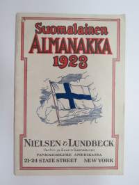 Suomalainen Almanakka ja Kalenteri 1923 - Nielsen & Lundbeck - Vanhin ja Suurin Suomalainen Pankkiiriliike Amerikassa - 21-24 State Street, New York -suomalaisille