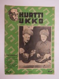 Hurtti Ukko / Hurttiukko 1944 nr 2 helmikuu - Suomen sodan sankaritarinoita, Joentörmä on meidän!, Viljo Rauta - Joonas,,