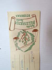 Apteekki Bulevardia Apoteket, Helsinki, 30.11.1956 -apteekkiresepti / signatuuri -pharmacy label