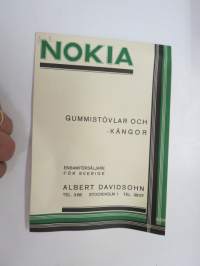 Nokia Gummistövlar och -kängor - ensamsäljare för Sverige - Albert Davidsohn -kuvasto / catalog
