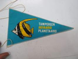 Tampereen Akvaario Planetaario -matkailuviiri / matkamuistoviiri -souvenier pennant