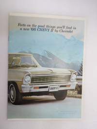 Chevrolet Chevy II 1966 -myyntiesite / sales brochure