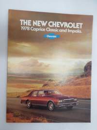 Chevrolet  Caprice Classic and Impala 1978 -myyntiesite / sales brochure