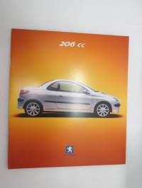 Peugeot 206 CC 2001 -myyntiesite / sales brochure