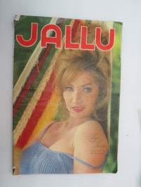Jallu 1963 nr 2 sis. mm. seur. artikkelit / kuvat / mainokset; Kansikuva Lynn Shaw, Folies Bergere-revyyteattteri, Martine Carol tulee takaisin, Ihanaa elämää