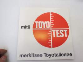 Mitä Toyotest merkitsee Toyotallenne? -myyntiesite / sales brochure