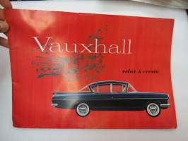 Vauxhall Velox & Cresta -myyntiesite, suomenkielinen / sales brochure