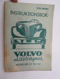 Volvo Lastvagnar Modeller LV 110-112 Instruktionsbok -kuorma-autojen käyttöohjekirja ruotsiksi / operator´s manual in swedish