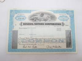 General Motors Corporation 65 shares, 1982, Mr Roger T. Hibbard, share certificate -osakekirja